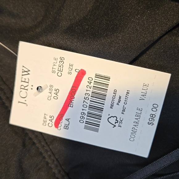 J. Crew Black Glossy Faux Leather Side Zip Lined Mini Skirt - Size 0 - Picture 4 of 11